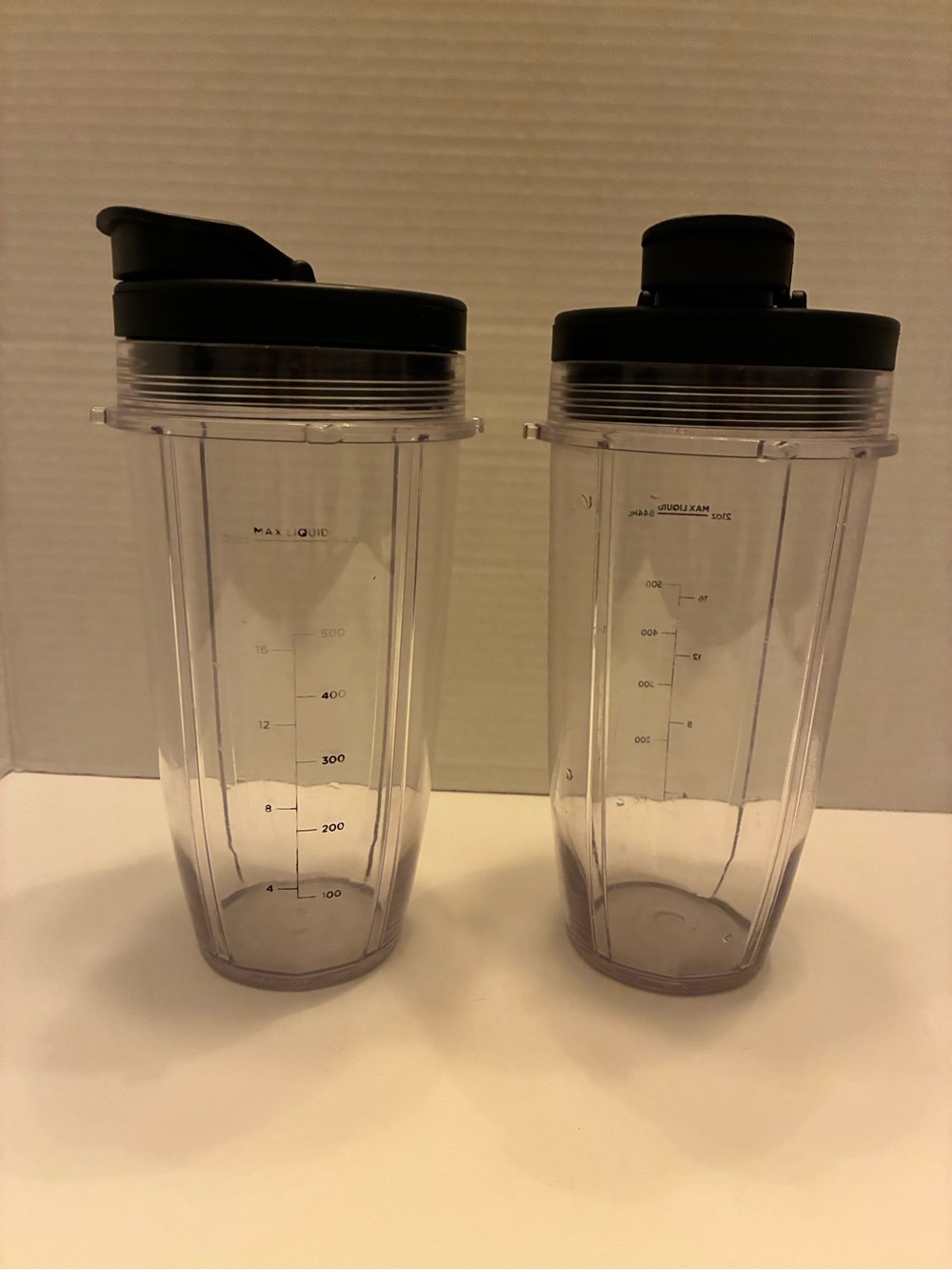 2 Ninja Detect 24oz Single Serve Blender Cups 21oz 644mL Max w/ Spout Lids
